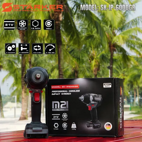 Máy Siết Bulong Pin 20V Brushless, Lực Siết 700N·m, Auto-Stop, Chân Pin M21 - ảnh 7