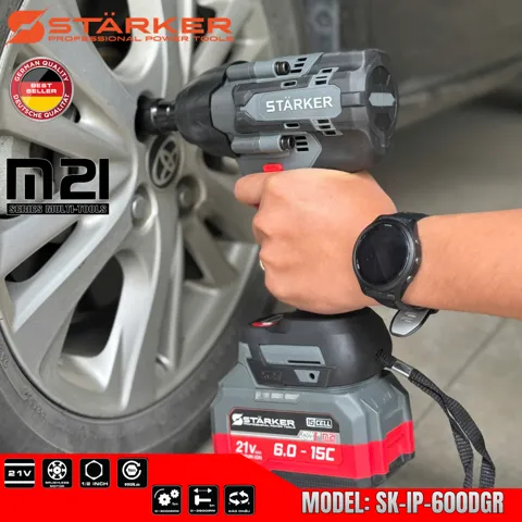 Máy Siết Bulong Pin 20V Brushless, Lực Siết 700N·m, Auto-Stop, Chân Pin M21 - ảnh 8