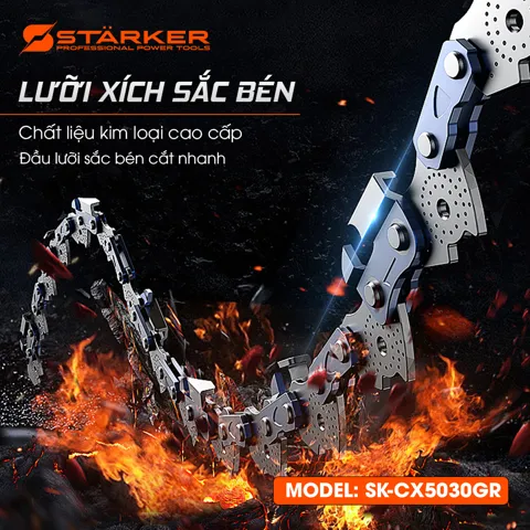Máy Cưa Xích Pin 12 Inch Brushless 1000W, Tốc Độ 6500rpm, Cắt 30cm - ảnh 6