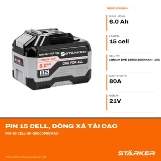 Pin 15 Cell, Dòng Xả Tải Cao - ảnh 2