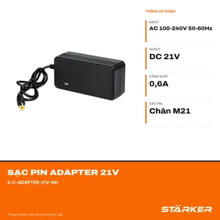 Sạc Pin Adapter 21V, Cỡ Nhỏ - ảnh 2