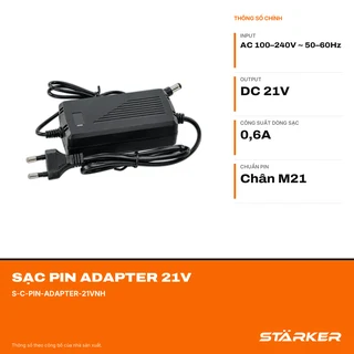 Sạc Pin Adapter 21V, Chân M21 - ảnh 2