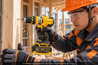 Bộ Máy Khoan Pin 13mm Brushless, Lực Siết 90N·m, Chân Pin M21 - ảnh 7