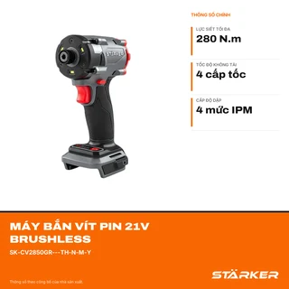 Máy Bắn Vít Pin 21V Brushless, Lực Siết 280N·m, 4 Cấp Tốc - ảnh 2
