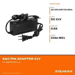 Sạc Pin Adapter 21V, Cỡ Lớn - ảnh 6