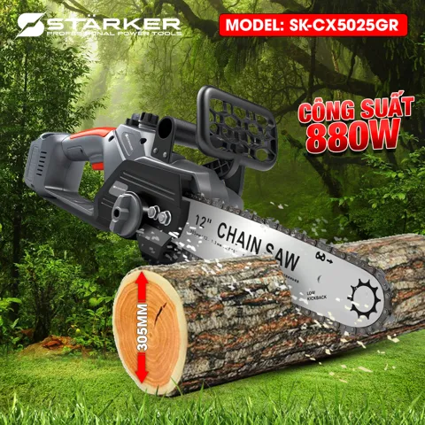 Máy Cưa Xích Pin 12 Inch Brushless 800W, Lam 30cm, Chân Pin Phổ Thông - ảnh 7