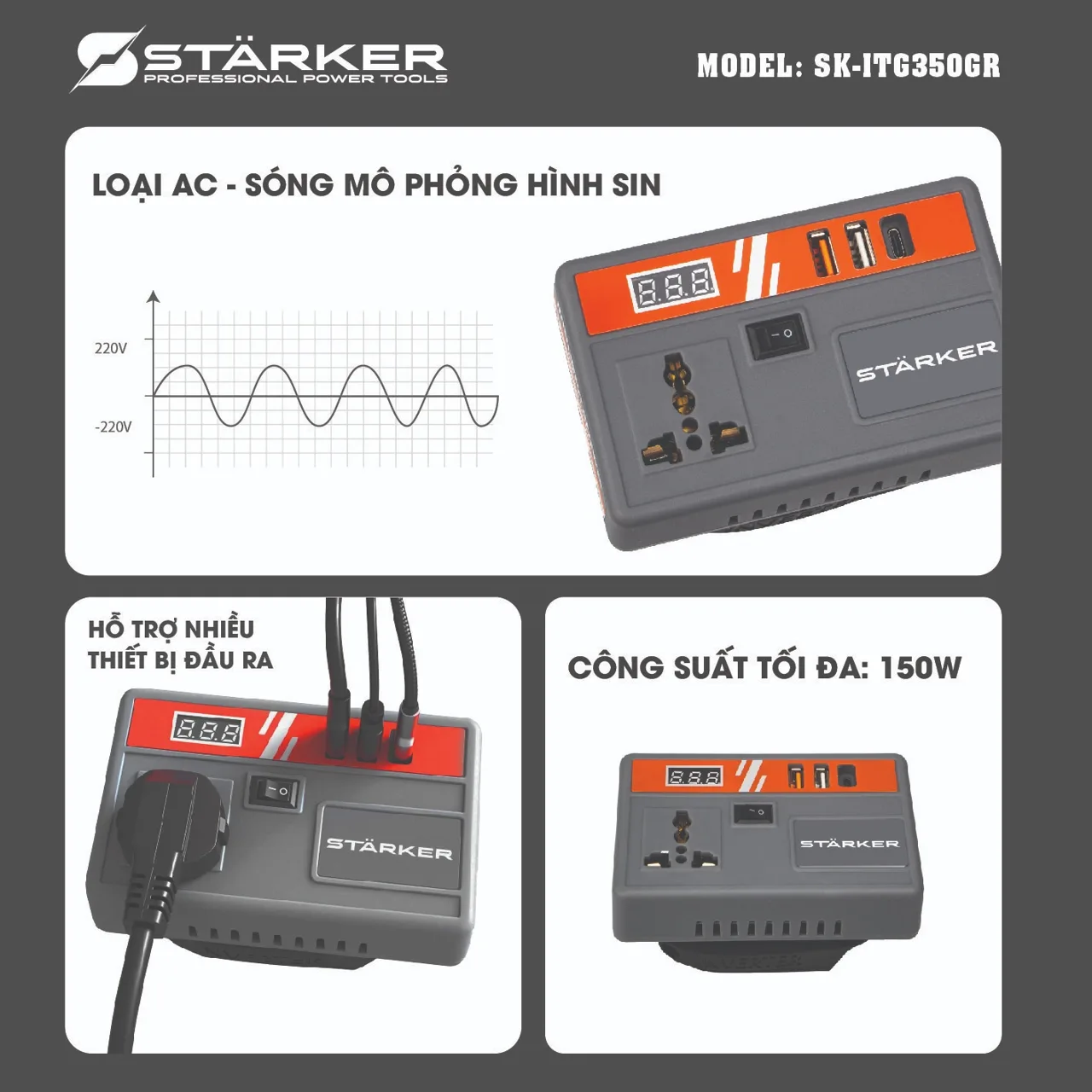 [STARKER] Bộ Sạc Nhanh Pin 2.5A SK-DUAL-S25 – Sạc Nhanh, Ổn Định, An Toàn Cho Mọi Dụng Cụ Điện