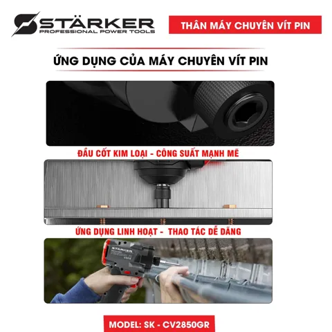 Máy Bắn Vít Pin 21V Brushless, Lực Siết 280N·m, 4 Cấp Tốc - ảnh 9