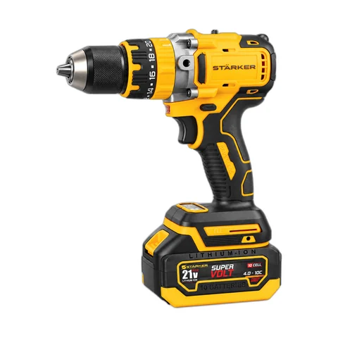 Bộ Máy Khoan Pin 13mm Brushless, Lực Siết 90N·m, Chân Pin M21