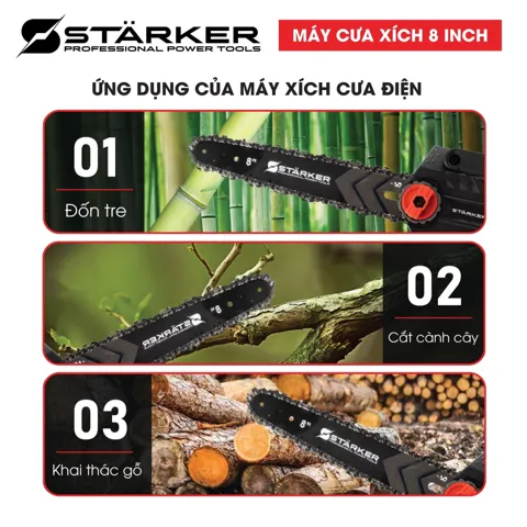 Máy Cưa Xích Pin 21V, 8 Inch Brushless, Cắt 205mm, Kèm 2 Pin + Sạc - ảnh 5