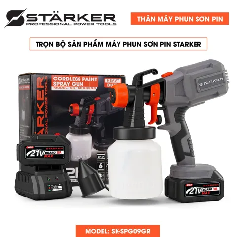 Máy Phun Sơn Pin 20V, Phun Đều Mịn, Chân Pin M21 - ảnh 5