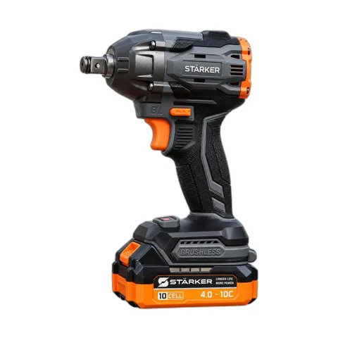 Máy Siết Bulong Pin 21V Brushless, Lực Siết 400N·m, Auto-Stop, Đầu 1/2 Inch