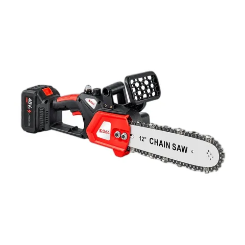 Máy Cưa Xích Pin 12 Inch Brushless 800W, Cắt 30cm, Màu Đỏ