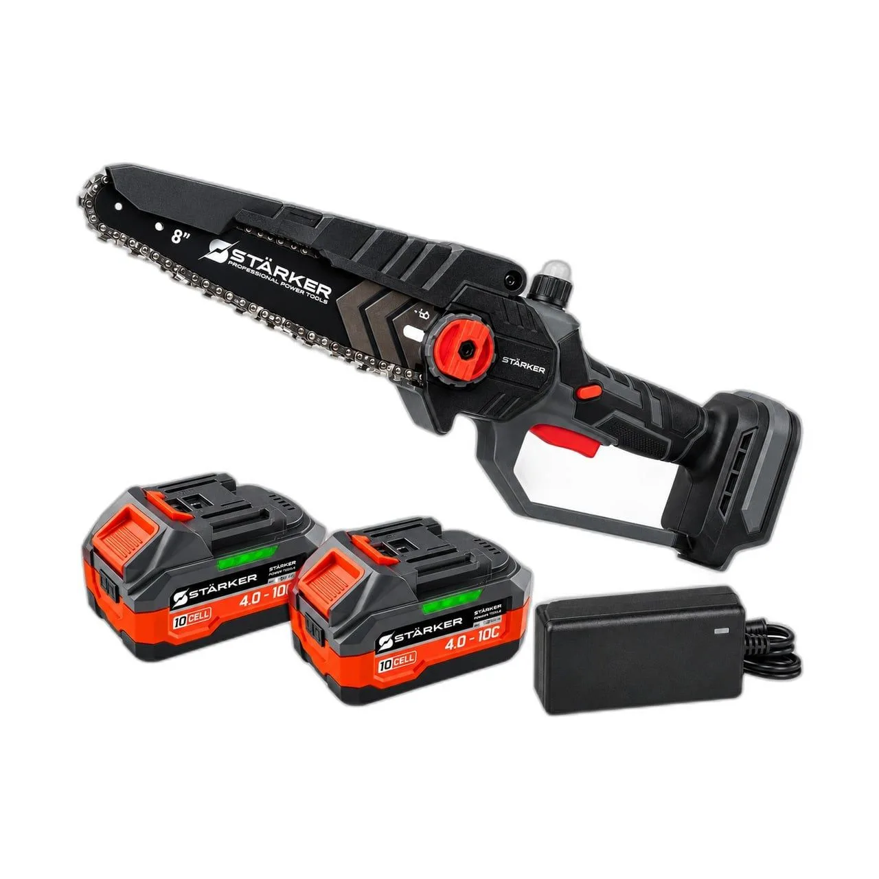 Máy Cưa Xích Pin 21V, 8 Inch Brushless, Cắt 205mm, Kèm 2 Pin + Sạc