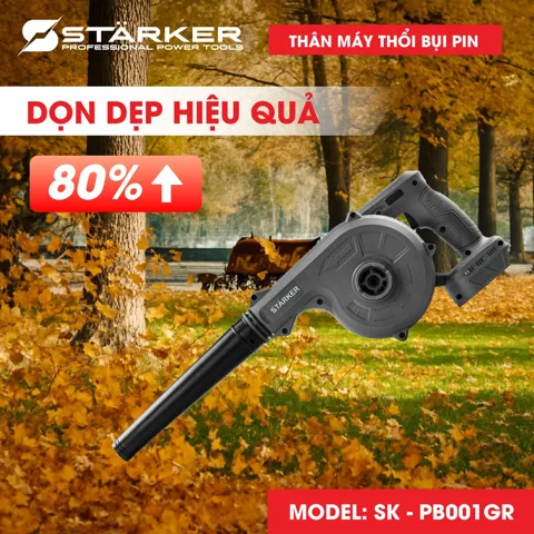Máy Thổi Bụi Pin 21V Brushless, Thổi Lá - Hút Bụi - Bơm Hơi - ảnh 6