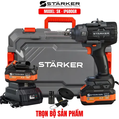 Máy Siết Bulong Pin 20V Brushless, Lực Siết 1200N·m, 3 Cấp Tốc Độ, Đầu Bulong Đặc - ảnh 11