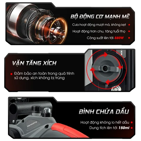 Máy Cưa Xích Pin 12 Inch Brushless 800W, Lam 30cm, Chân Pin Phổ Thông - ảnh 6