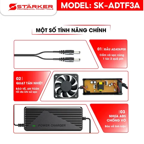 Sạc Adapter 2 Cổng 3A, Có Quạt Tản Nhiệt - ảnh 5