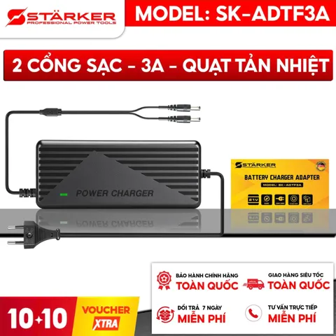Sạc Adapter 2 Cổng 3A, Có Quạt Tản Nhiệt - ảnh 9